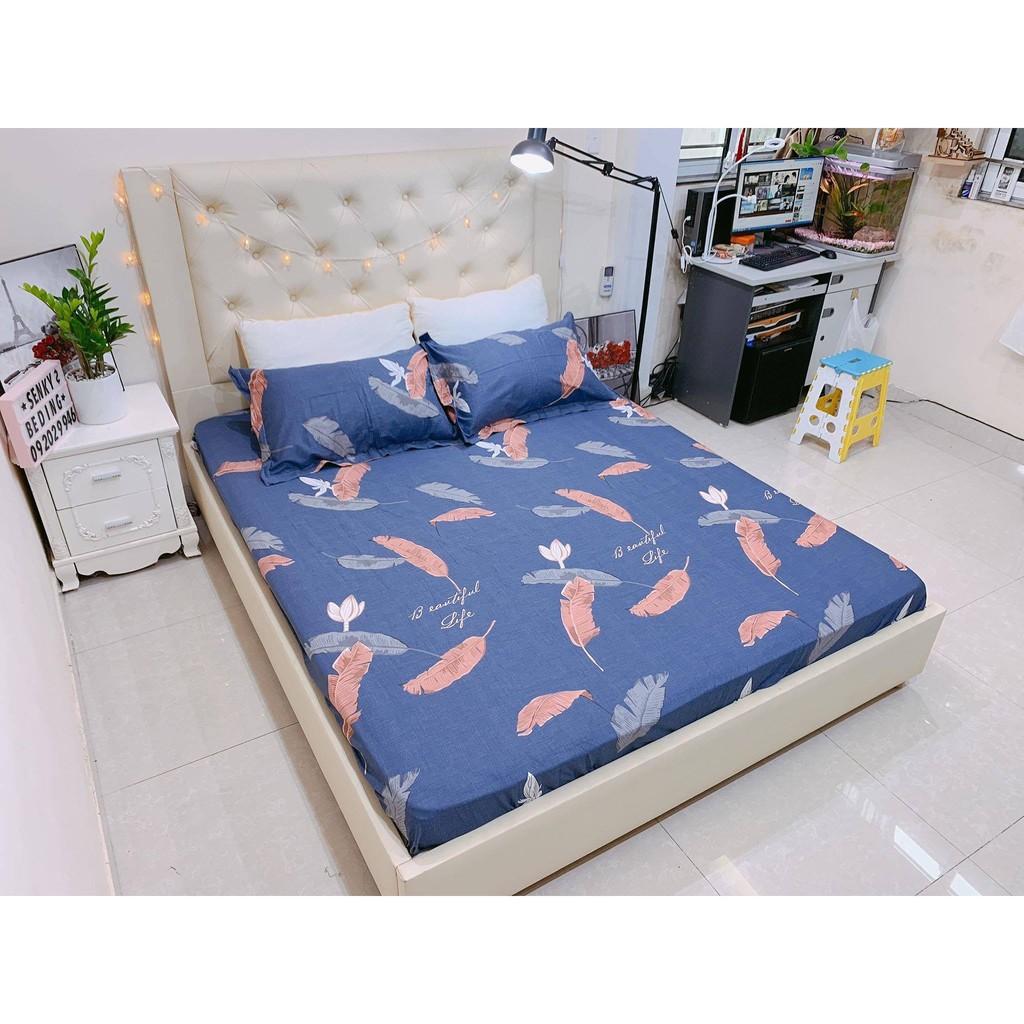 Rẻ nhất Bộ ga gối 1m4 cotton hàn quốc 100%