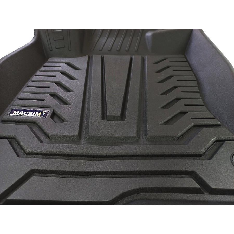 Thảm lót sàn xe ô tô HONDA CIVIC 2016- đến nay Nhãn hiệu Macsim chất liệu nhựa TPE đúc khuôn cao cấp - màu đen