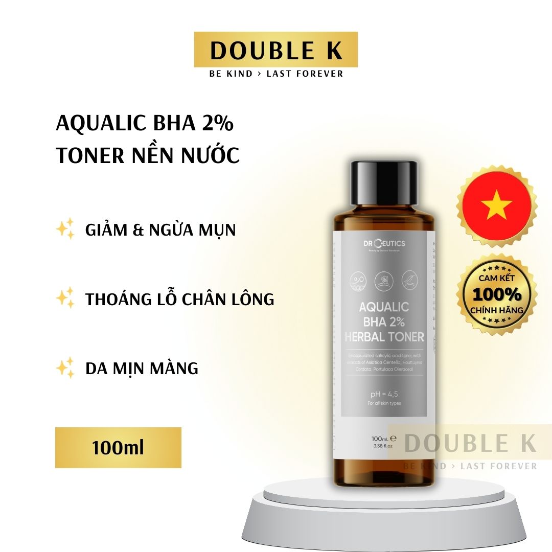 DrCeutics Aqualic BHA 2% Herbal Toner  - Double K