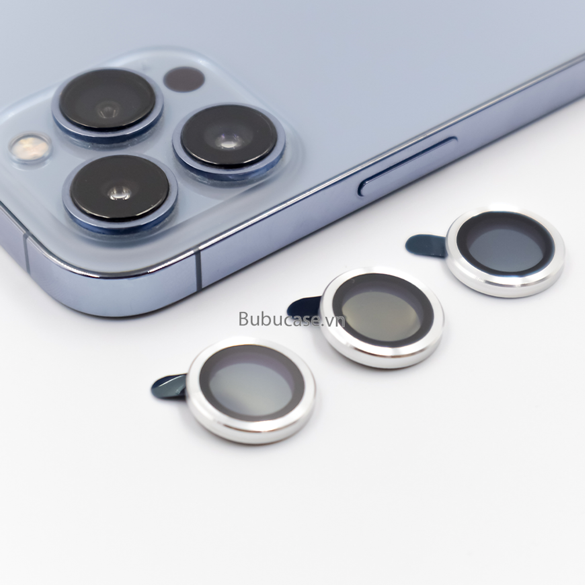Vòng Bảo Vệ Dành Cho Camera iPhone 13 / 13 Mini / 13 Pro / 13 Promax - Khung Kim Loại, Công Nghệ Nano bảo vệ 5 lớp, Chống Bụi, Chống Trầy Xước
