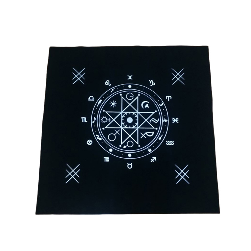 Tấm Thảm Nhung Khăn Trải Bài Tarot Vải Nhung Mẫu Eight Array 50x50 Cm