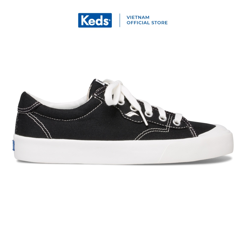 Giày Keds Nữ - Crew Kick 75 Canvas Black - KD061179