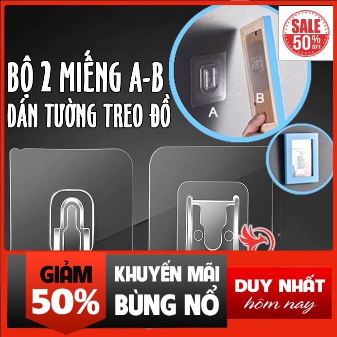 Miếng móc dán treo đồ dán gắn tường đa năng đỡ ổ cắm điện cúc phát wifi tranh ảnh siêu dính chắc trong suốt