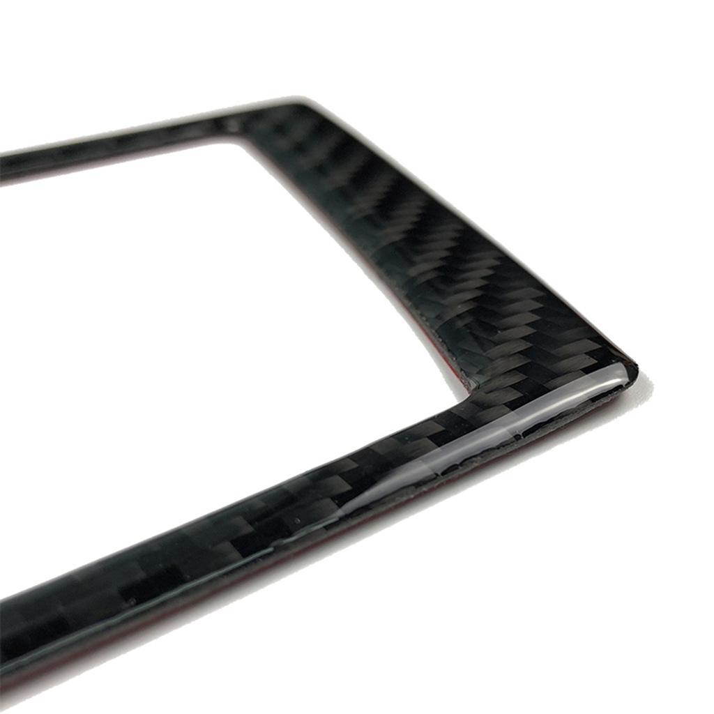 Carbon Fiber Gear Shift Box GPS Navigation Panel Trim For BMW E70 E71 X5 X6