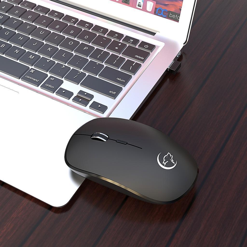 Ergonomic Wireless Mouse Adjustable 1600 DPI & USB Receiver for Laptop PC