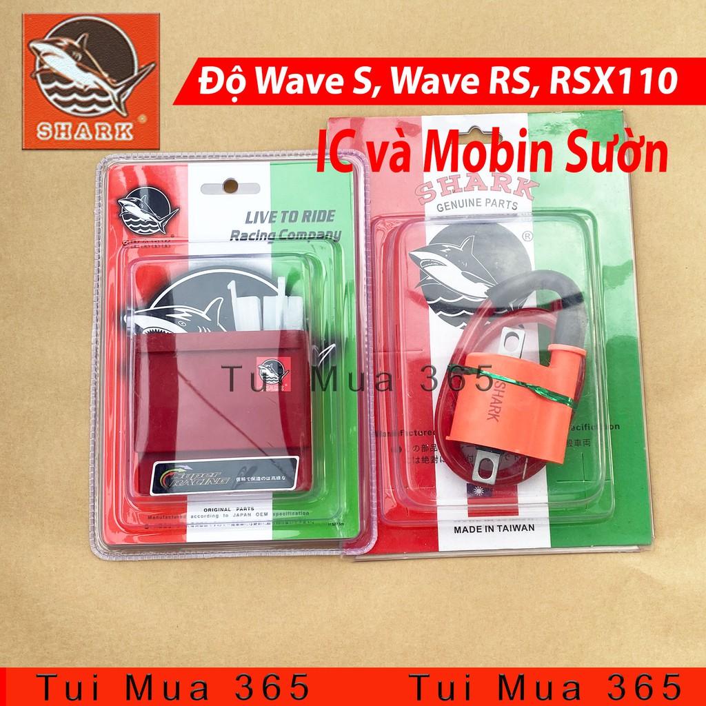 Combo IC và Mobin Sườn Shark Mở Tua Honda Wave S110, RS110, RSX110, Dream Thái