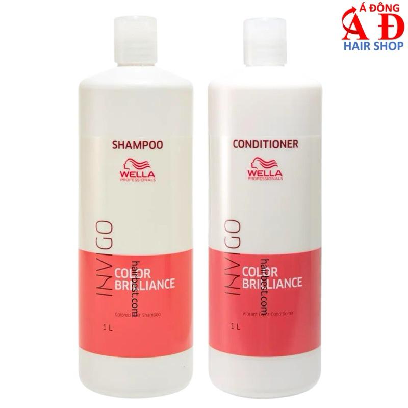 Bộ Dầu Gội Xả Hấp Ủ WELLA Invigo Color Brilliance Giữ Màu Tóc Nhuộm Mềm Mượt Đức