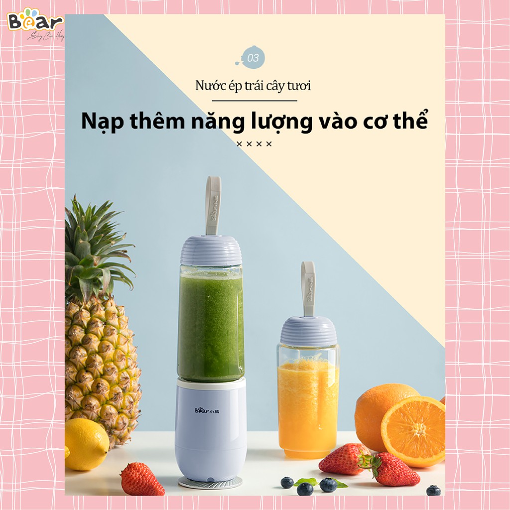 Máy xay sinh tố cầm tay Bear LLJ - D04B1 - Xay Hoa Quả