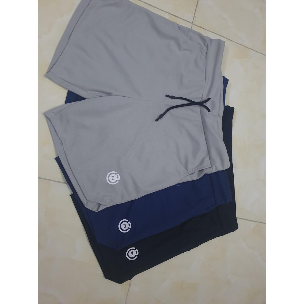 Quần short tập gym xẻ vải mè thể thao Made in Việt Nam