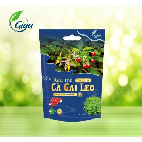 Trà Túi Lọc Rau Má Cà Gai Leo Gigaherbs - Trà Túi Lọc Thảo Mộc Giúp Giải Độc Gan, Hạ Men Gan Túi 250g