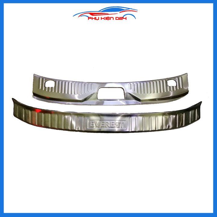Ốp chống trầy cốp trong ngoài Everest 2022-2023-2024 Inox sáng bóng
