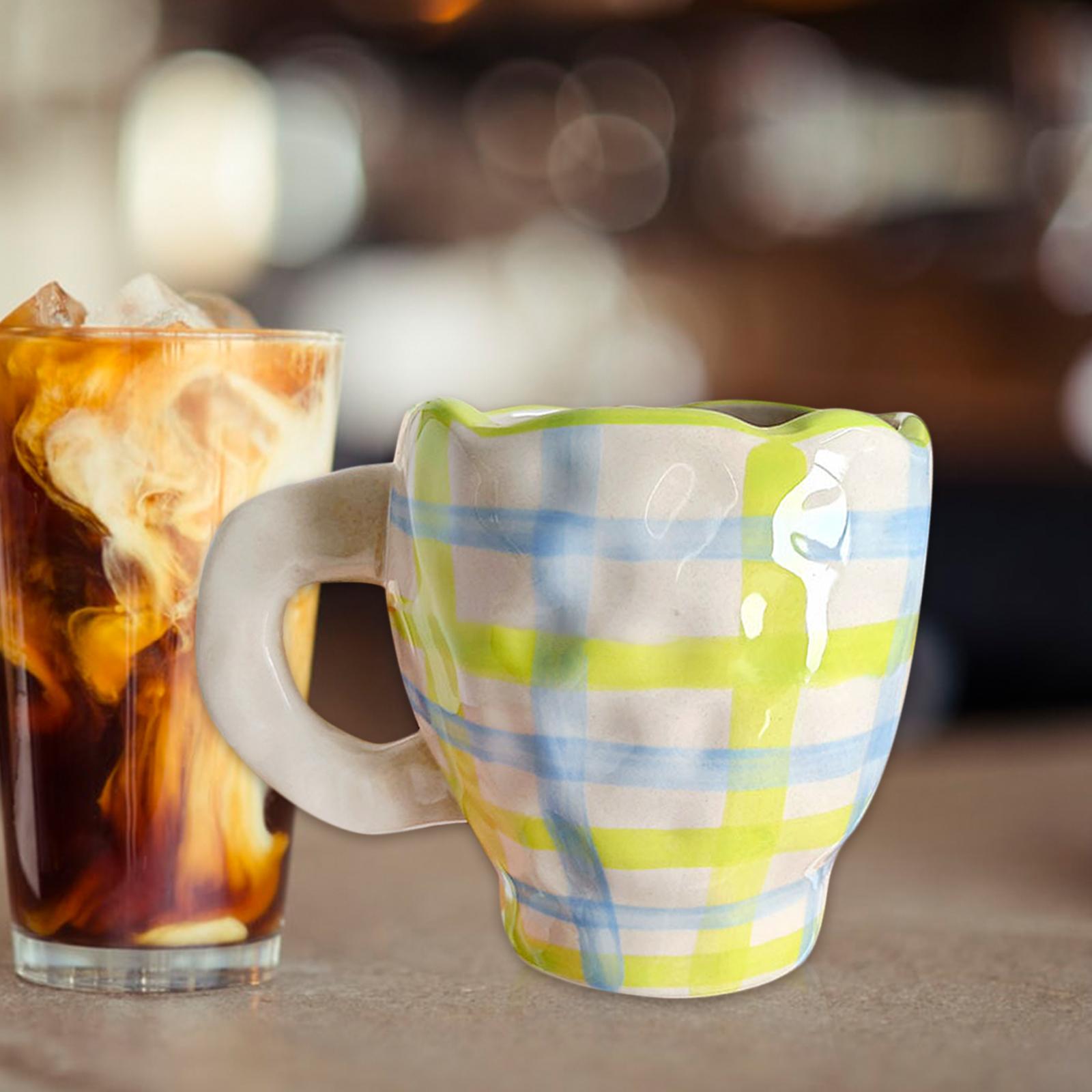 2 Pieces Ceramic Coffee Mugs Cups Breakfast Juice Milk Water Cups Gift