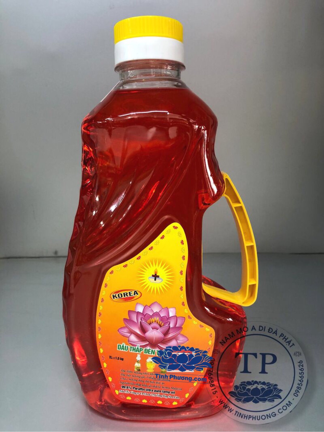Dầu đốt đèn thờ hoa sen 2 lít không mùi , không độc hại KH16750