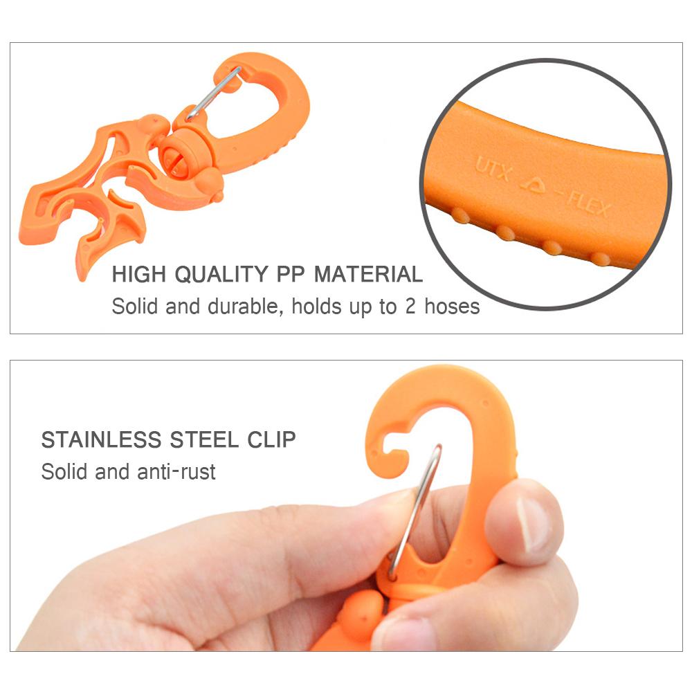 Bộ 2 Giá Đỡ Ống Nước Bcd Có Kẹp Điều Chỉnh Áp Suất Thấp / Áp Suất Cao Cho Thợ Lặn