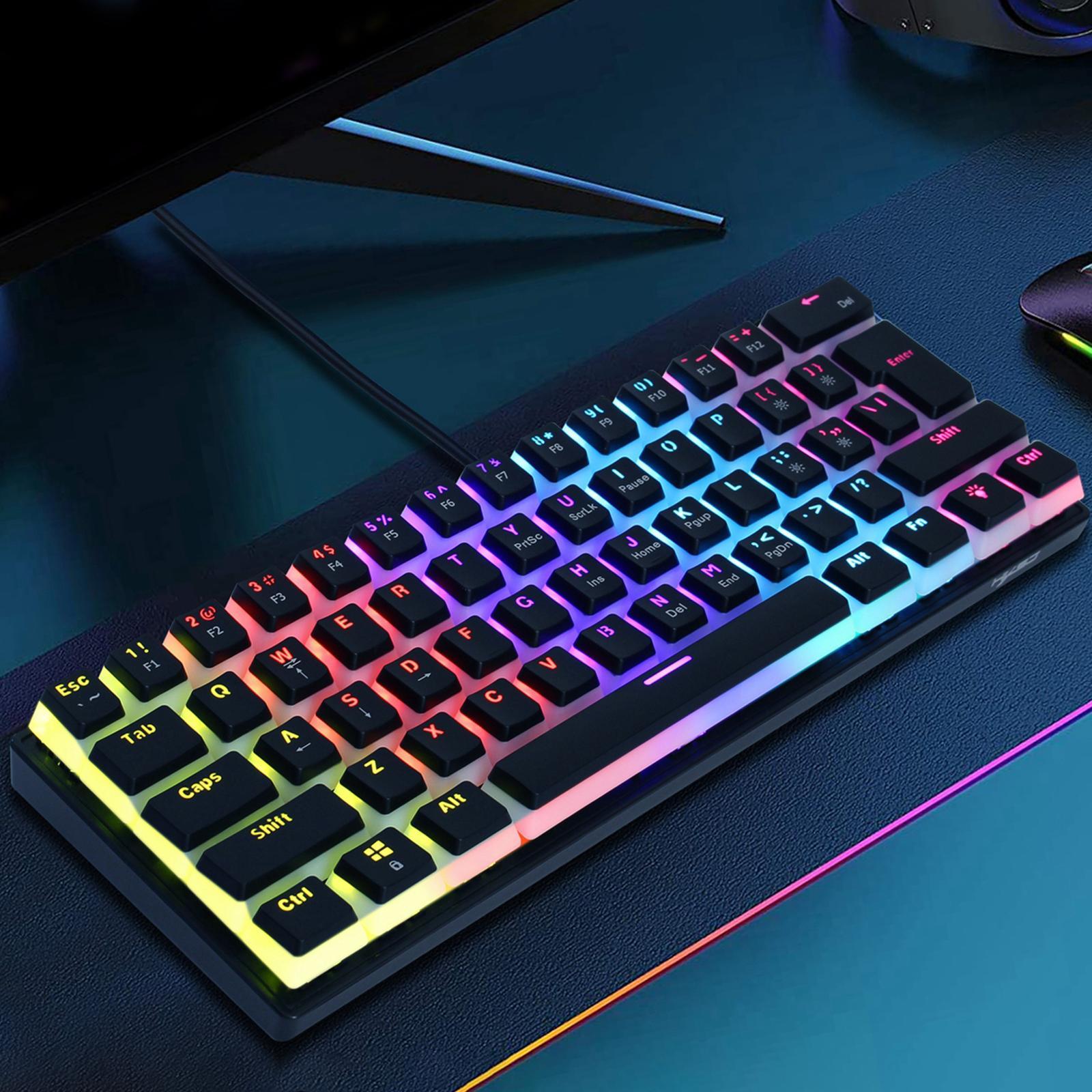 Durable Mechanical Gaming Keyboard with Cable US Layout Replaces for PC