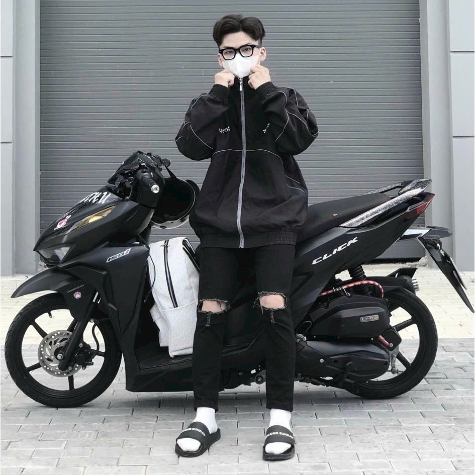 Áo Khoác Dù THIFU FASHION Hai Lớp In Ký Hiệu, Chống Nắng Tránh Mưa Cho Nam Và Nữ