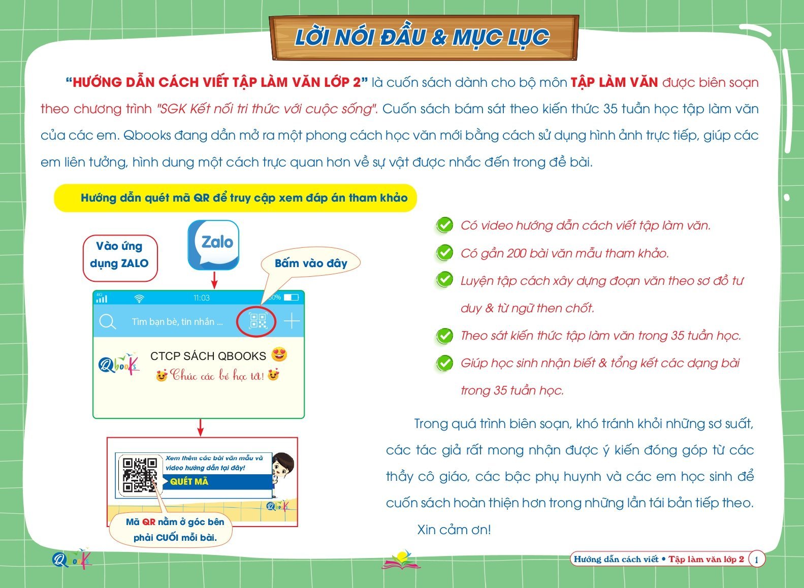 Hướng dẫn cách viết TẬP LÀM VĂN Lớp 2 - Kết nối tri thức với cuộc sống - Cả năm (1 cuốn)