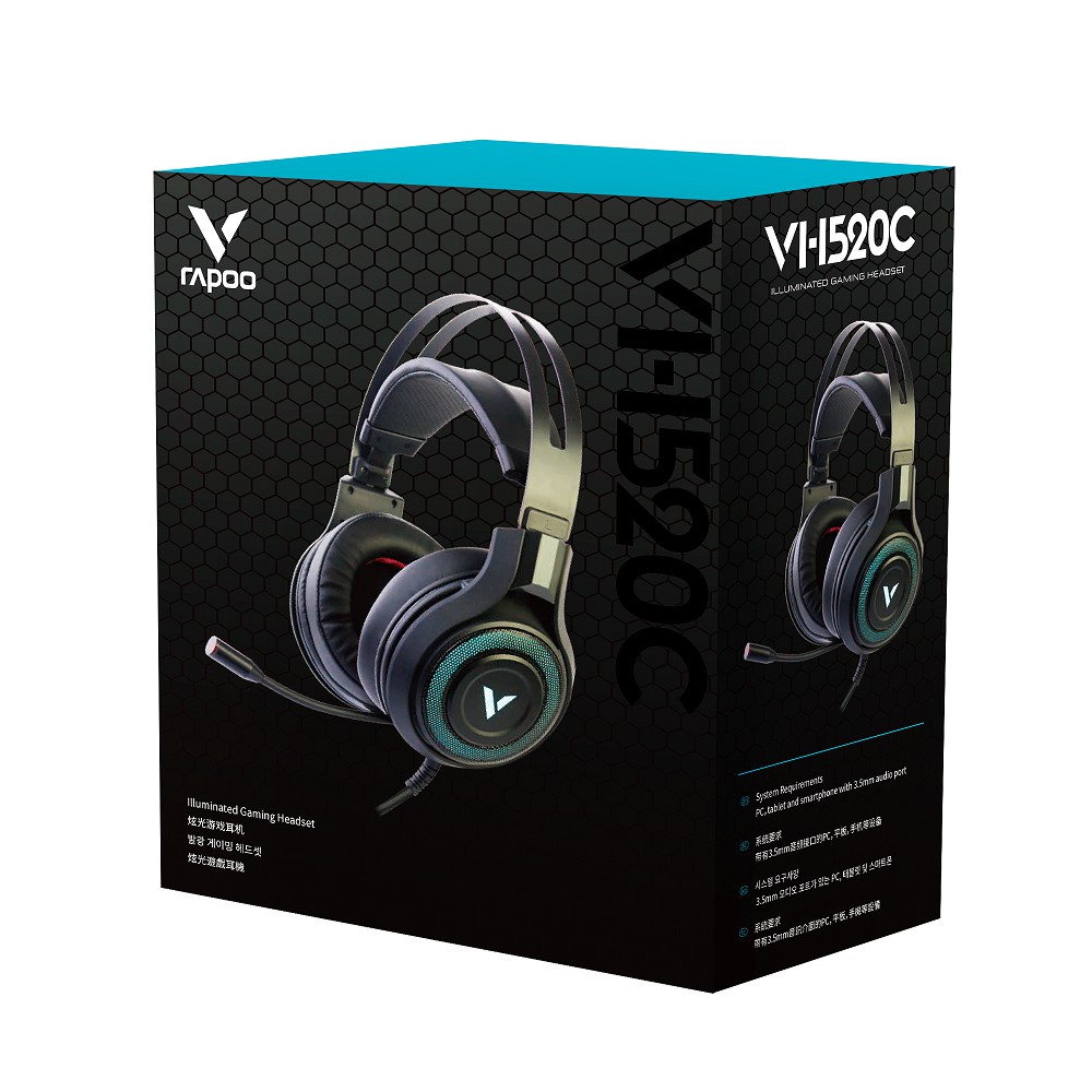 Tai Nghe Gaming Chụp Tai RAPOO VH520C - Hàng Chính Hãng