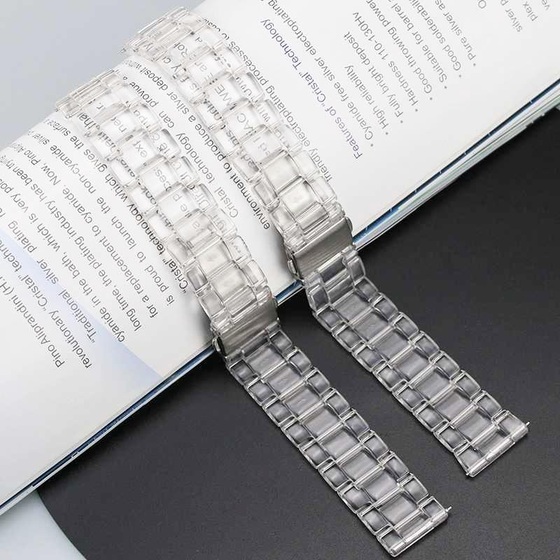 Dây Đeo Nhựa Trong Suốt Cho Đồng Hồ Thông Minh Huami Amazfit Gts 2e GTS2 mini GTS3