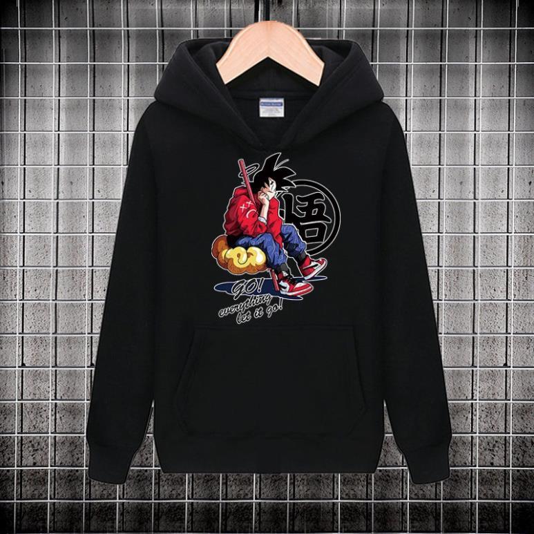 NEW Áo Hoodie Đen Anime Dragon Ball - Hoạt Hình 7 Viên Ngọc Rồng giá xưởng giá tận xưởng