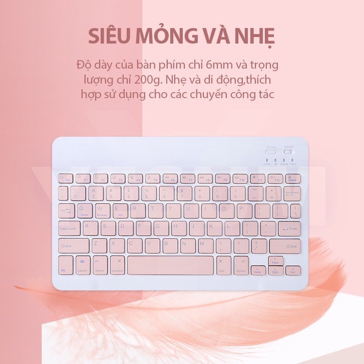 Bộ bàn phím bluetooth không dây mini, thoải mái, tiện dụng -D1435