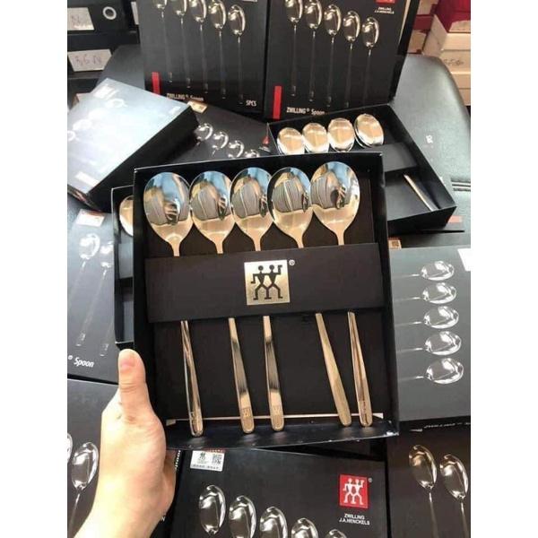 SÉT 5 THÌA INOX 304 CỰC KỲ CAO CẤP