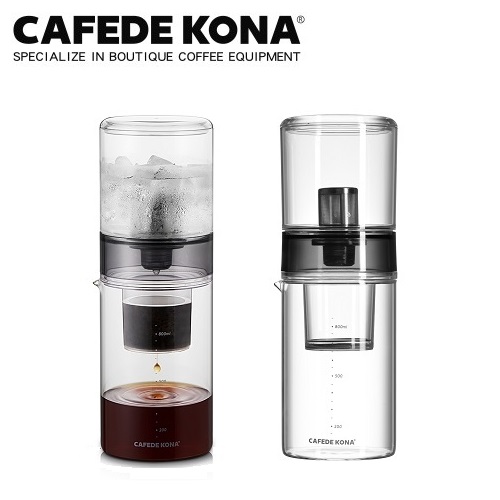 Bộ pha cà phê đá lạnh Cold Drip hình trụ 800ml CAFE DE KONA