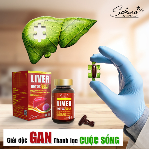 Hình ảnh LIVER DETOX GOLD SAKURA – Viên uống thanh nhiệt, giải độc gan, hạ men gan, phục hồi và tăng cường chức năng gan