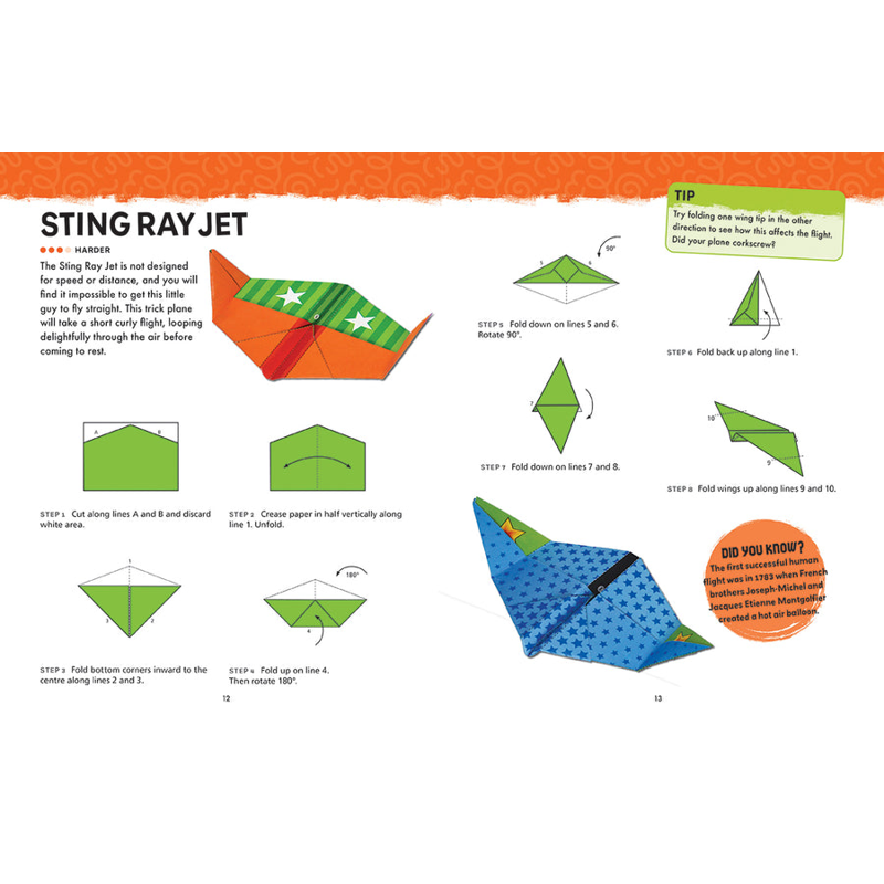 Sách Origami Activity Book - Paper Planes