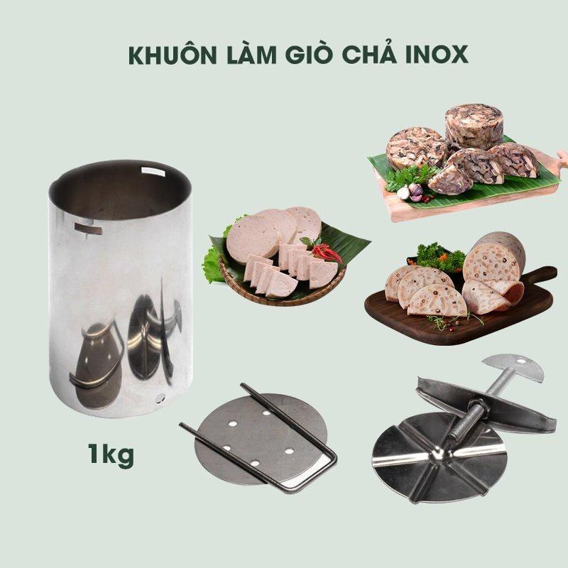 Khuôn Làm Giò Inox 304 1kg 2 Kg, Khuôn Giò Xào Giò Thủ Tiện Lợi