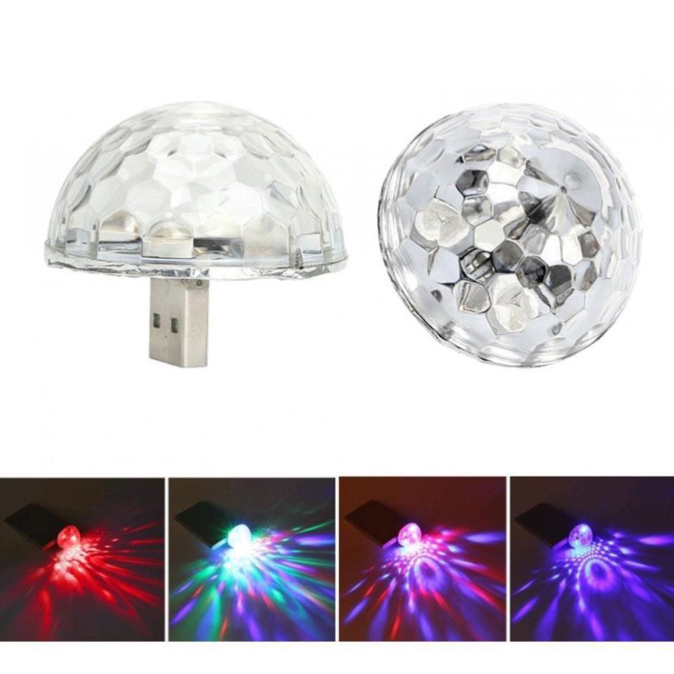 Bóng đèn Led vũ trường 7 màu, cổng usb cảm ứng nháy theo nhạc