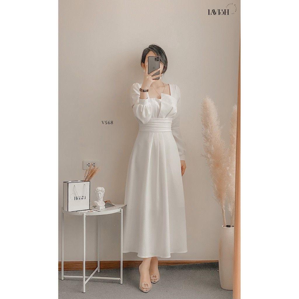ĐẦM TIỆC XẾP LY CAO CẤP, TAY DÀI THANH LỊCH SANG TRỌNG
