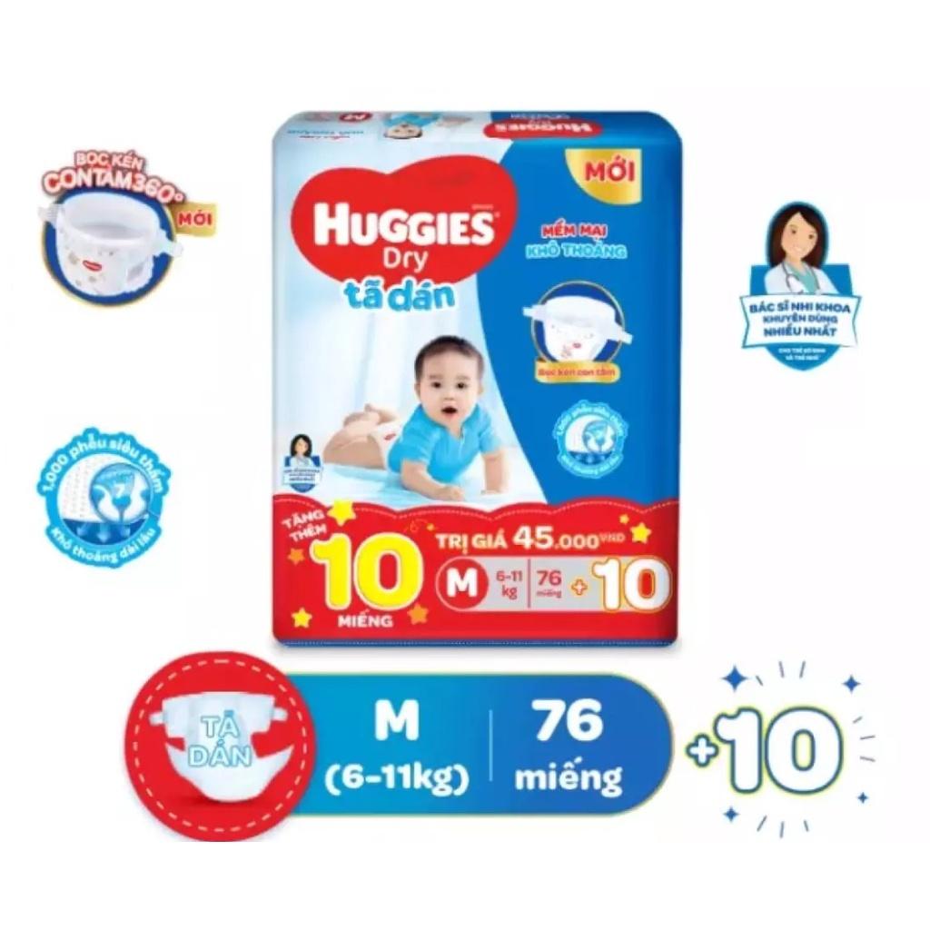 Bỉm Huggies quần/dán đủ size M74/L68/XL62/XXL56(Bao bì mới)