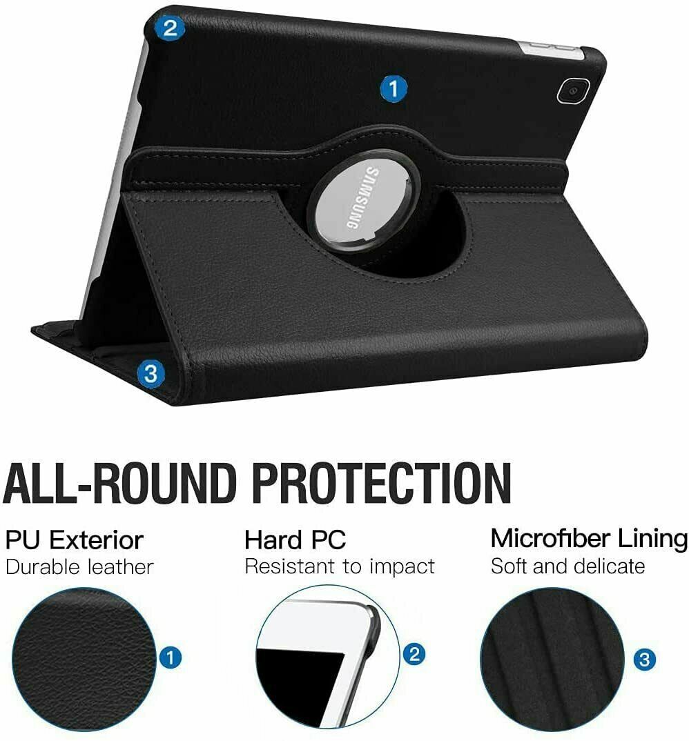 Case bao da chống sốc xoay 360 độ cho Galaxy Tab A7 Lite 8.7 inch SM-T225 hiệu HOTCASE - hàng nhập khẩu