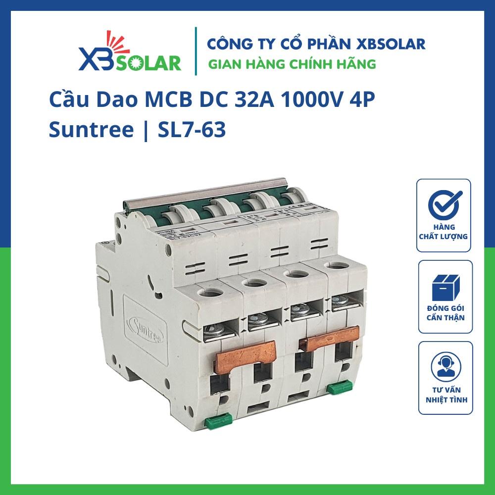 Thiết bị đóng cắt MCB DC 32A 1000V 4P Suntree | SL7-63