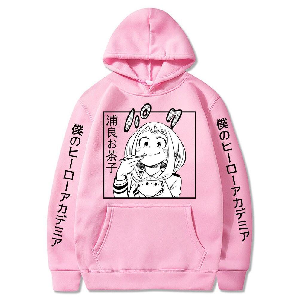 Áo Hoodie Chui Đầu In Hình Anime My Hero Academia Ochaco Uraraka Cho Nam Và Nữ