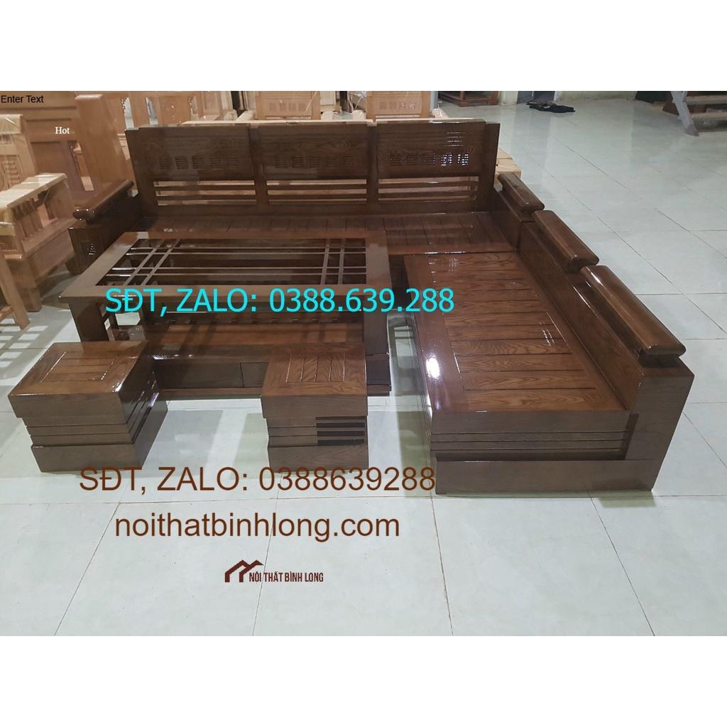 Bàn ghế gỗ sồi xám
