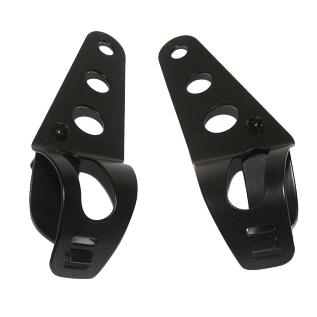 Motorcycle Headlight Bracket Fork Mount Bracket Universal Black
