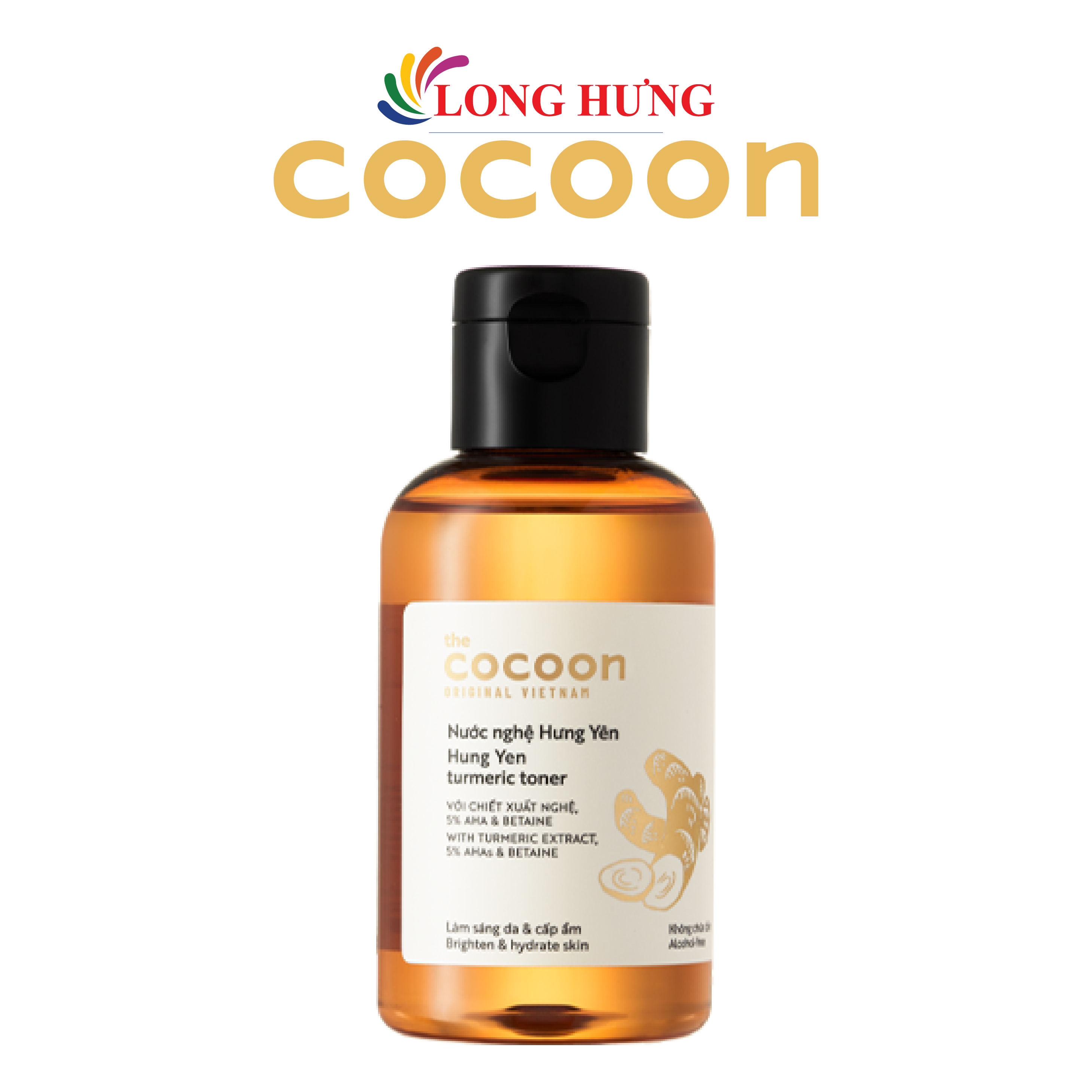 Nước nghệ Hưng Yên Cocoon làm sáng da và cấp ẩm (140ml/310ml) - Hàng chính hãng