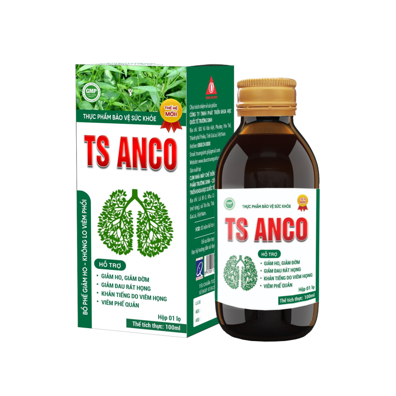 Thực phẩm bảo vệ sức khỏe TSANCO - Giảm ho, giảm đờm, viêm phế quản