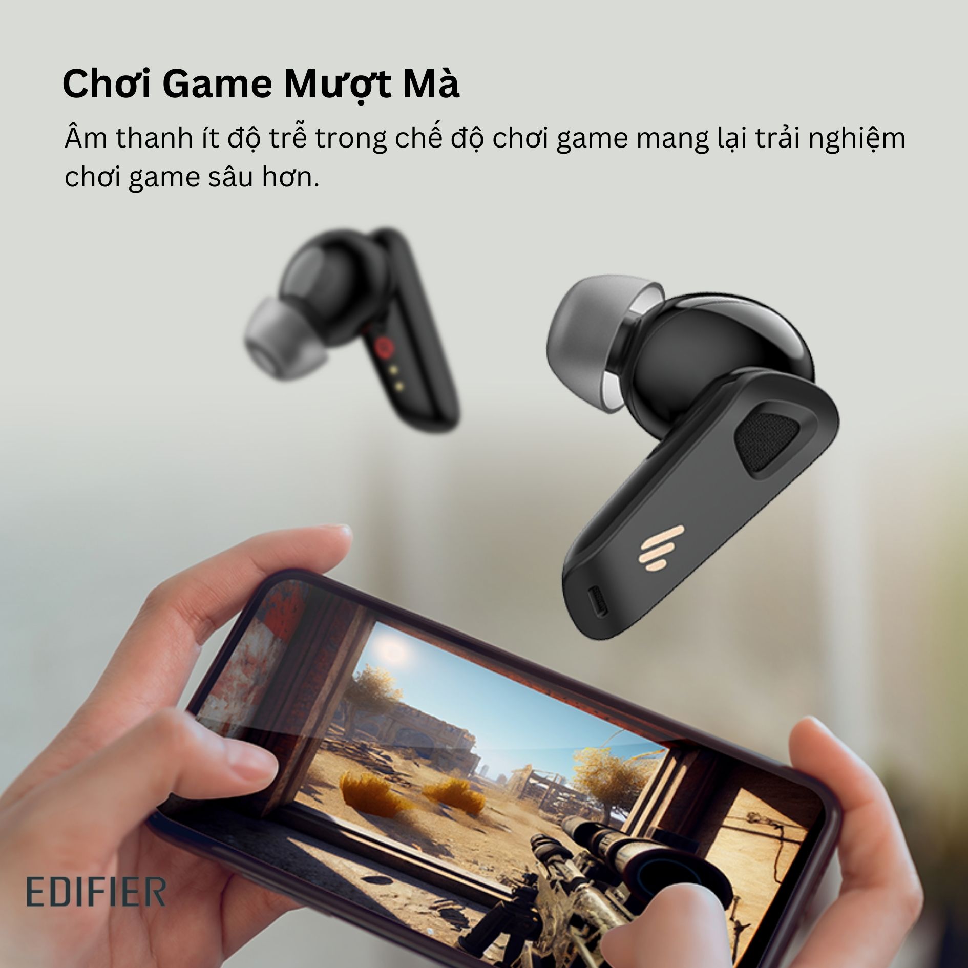 Tai nghe bluetooth Edifier Neobuds Pro 2 Nâng cấp | Chống ồn chủ động tuyệt đối | Nghe nhạc Hires Audio - Hàng chính hãng