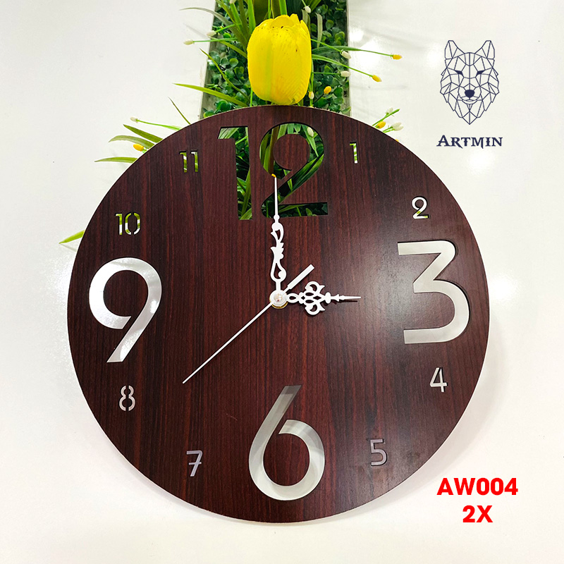 AW004 - Đồng Hồ Gỗ Treo Tường – Décor Trang Trí Tinh Tế