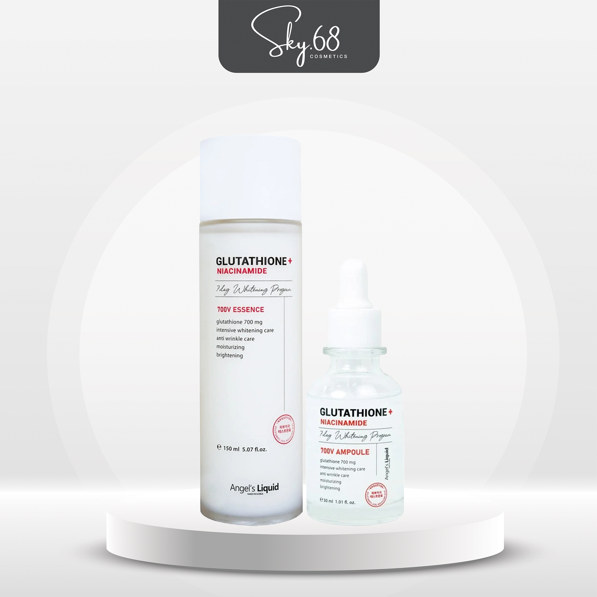 Combo mờ thâm nám, dưỡng trắng, se khít chân lông Angel's Liquid