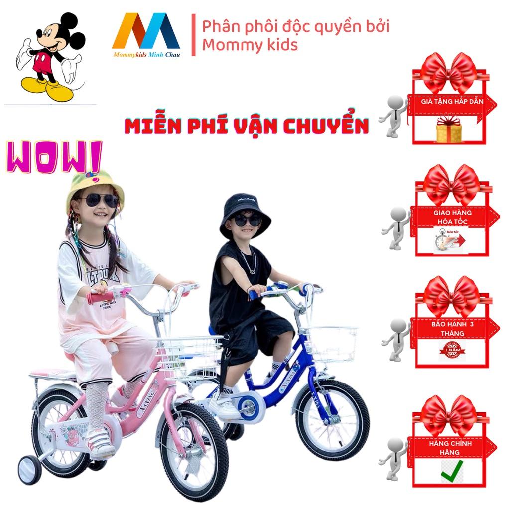 Xe đạp trẻ em Mommykids Minh Châu kiểu dáng KHUNG NỮ Xaming size 12/14/16/18/20