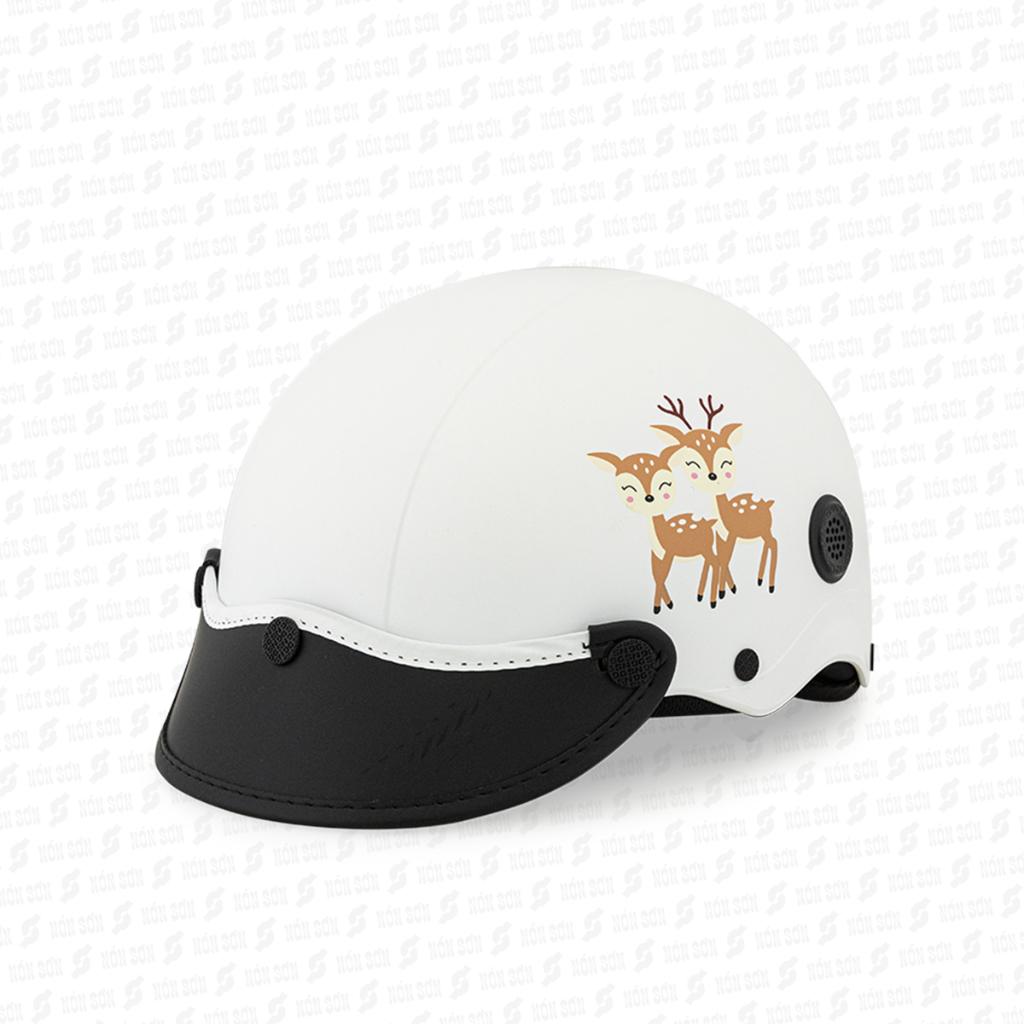 Mũ bảo hiểm nửa đầu trẻ em hoa văn chính hãng NÓN SƠN DC-002.113