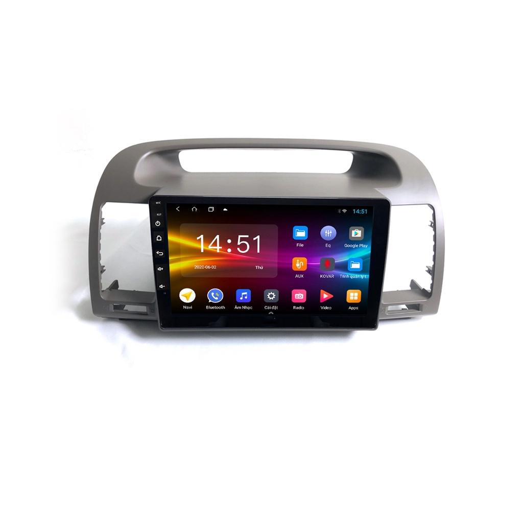 Mặt dưỡng kèm dây nguồn lắp màn hình android cho xe TOYOTA CAMRY 2003-2007