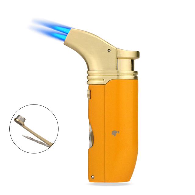 Hộp Qụet Bật Lửa Khò 2 Tia kiêm Bộ Dụng Cụ Đa Năng Tiện Lợi COB-422 Đẹp Độc Lạ + Tặng Bình Gas Chuyên Dụng Cho Bật Lửa