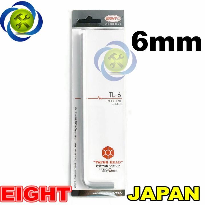 Lục giác nhật chữ L 6mm EIGHT TL-6 made in JAPAN chiều dài 180mm