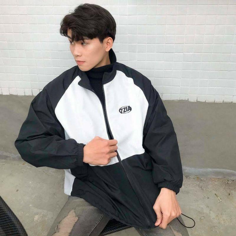 Áo Khoác Dù 7ZIA Ulzzang Nam Nữ Unisex Form Rộng Bomber Jacket