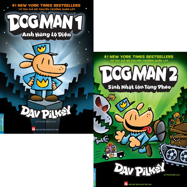 Combo 2 Quyển Dog Man Tập 1 + Tập 2